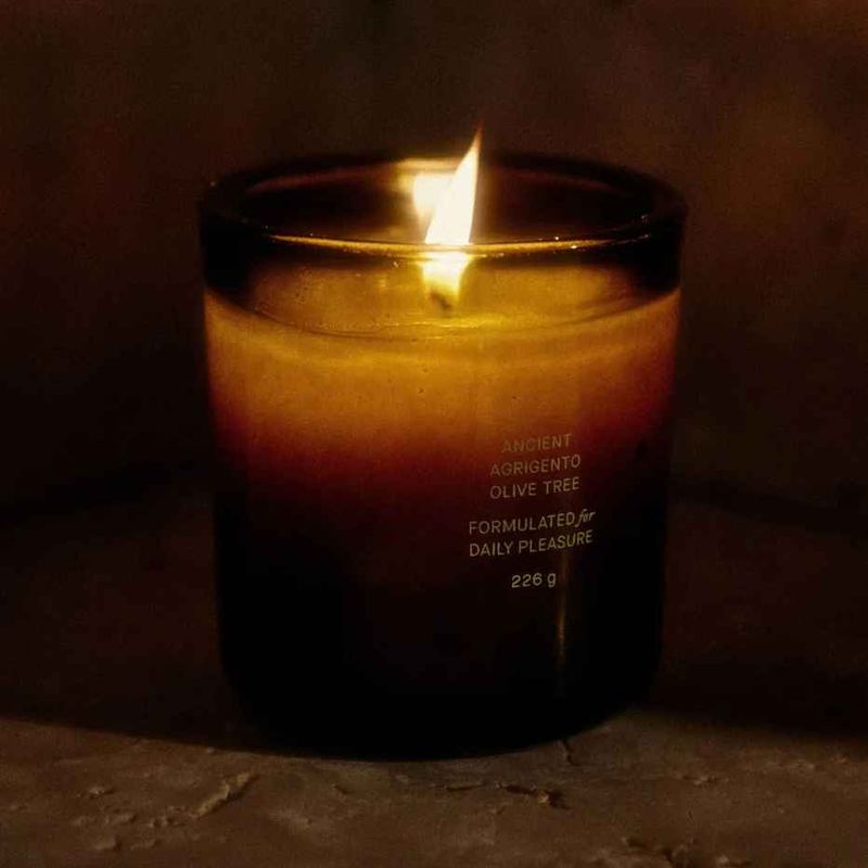 Ancient Agrigento Olive Tree Candle