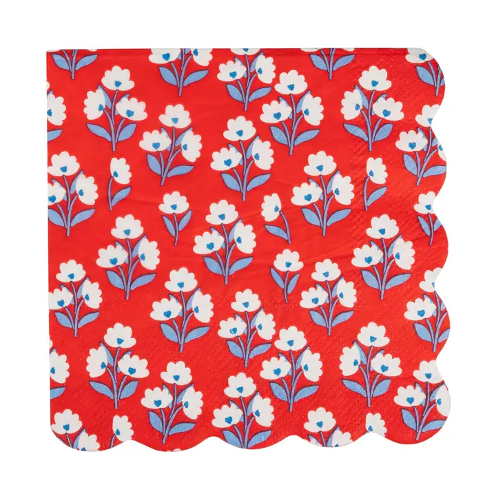 Floral Cocktail Paper Napkin Set